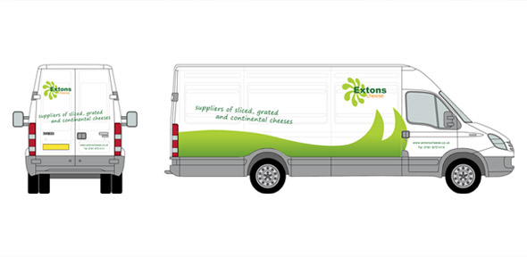 Extons corporate identity Picture 2: van designs