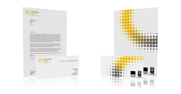 Learning Light corporate identity Picture 1: stationery